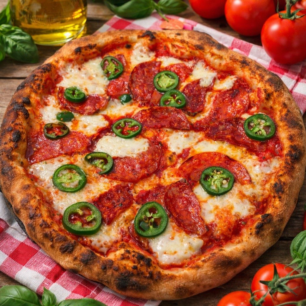 12" Diavola Pizza.