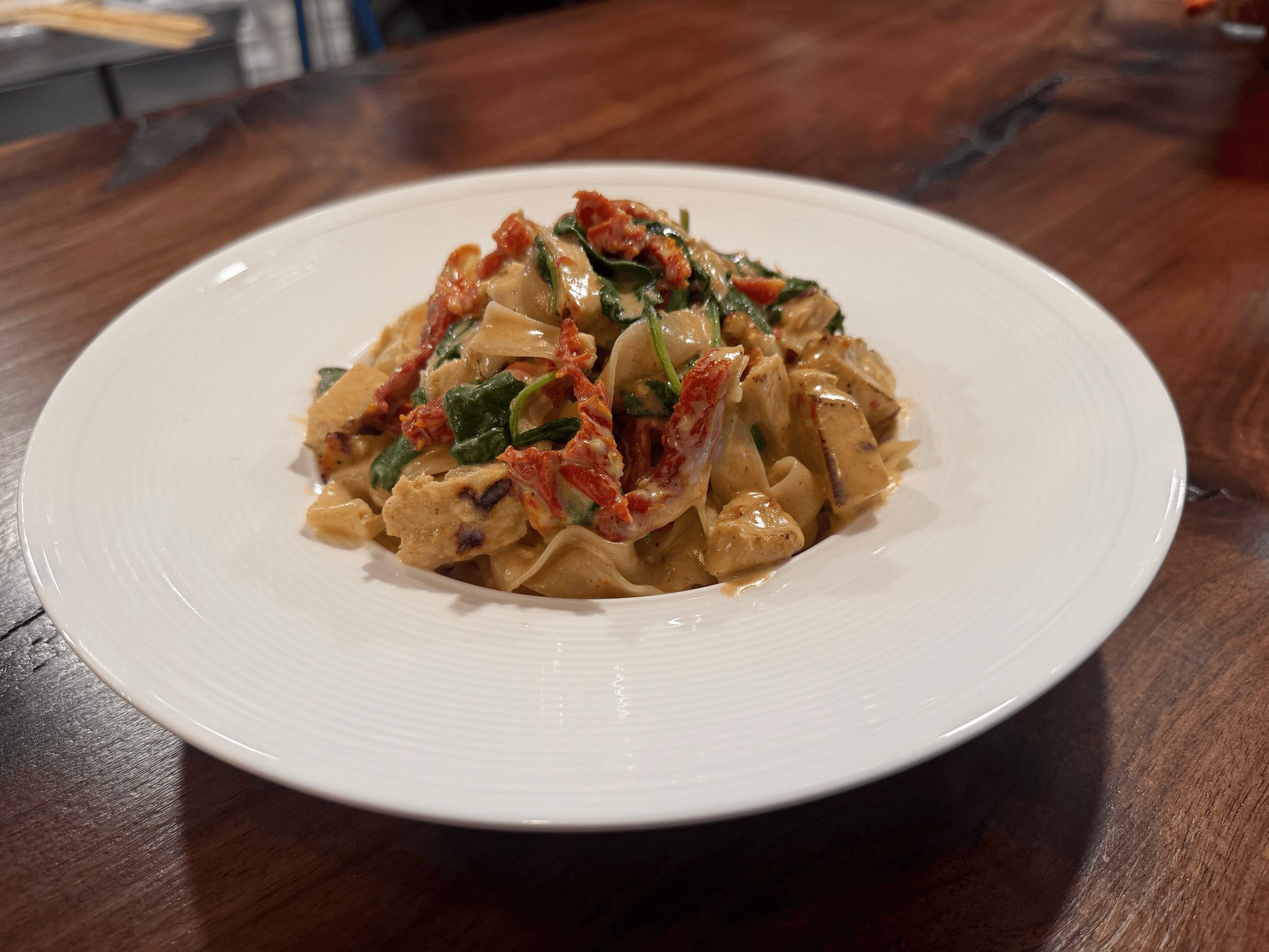 Tuscan Chicken Fettuccine.