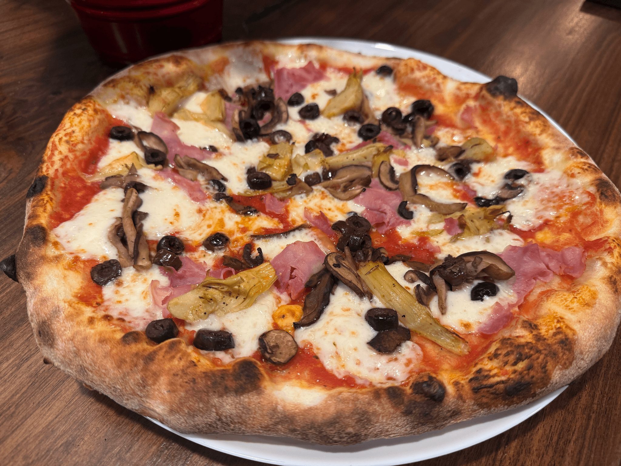 12" Capricciosa Pizza.